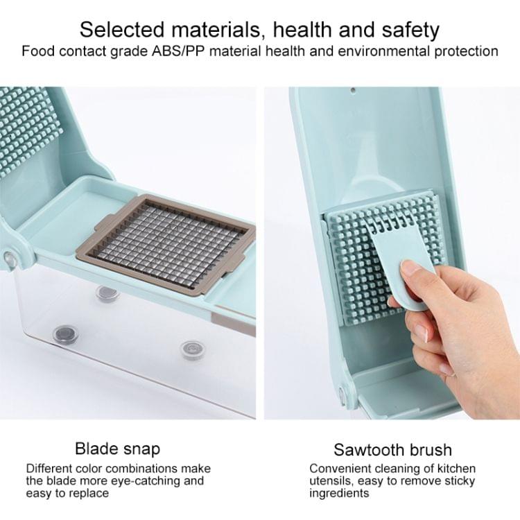 C323 Multifunctional Household Kitchen Vegetables Cutter Dicing Device (Blue)