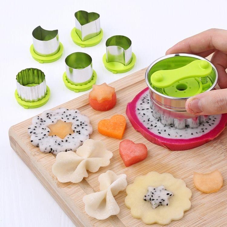 5 in 1 Stainless Steel Fruits Vegetables Cutting Embossed Dies Butterfly Patch Embossed Printing Creative Cut Tools