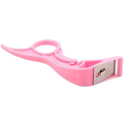 Stainless Steel Blade Plastic Handle Creative Peeler Rotating Style Fruit Knife (Random Color Delivery)