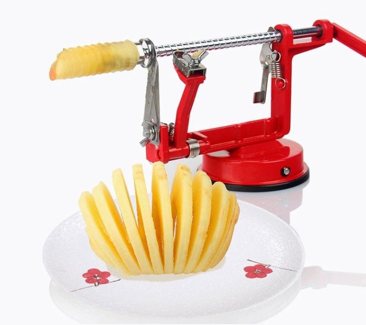 3 in 1 Multi Functional Fruit Peeling And Slicing Stoning Machine(Red)