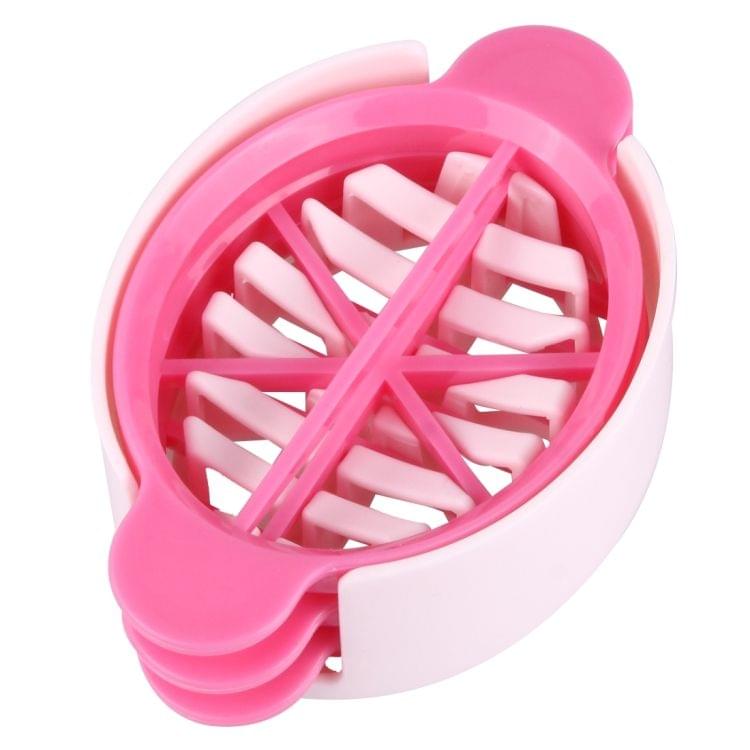 3 in 1 Multifunctional Portable Kitchen Cooking Tool Food Fruit Vegetable Egg Mushroom Kiwifruit Tomato Lemon Strawberry Plastic Cutter Slicer, Random Color Delivery
