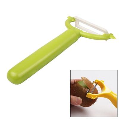 T Shaped Ceramic Skin Peeler with Durable ABS Handle(Green)
