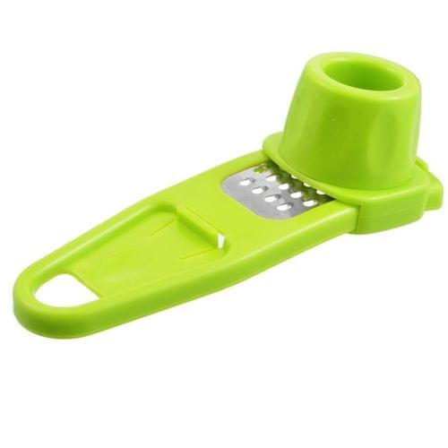 Multi-Functional Garlic Slicer Creative Mini Garlic Grinding Grater Cutter(Green)