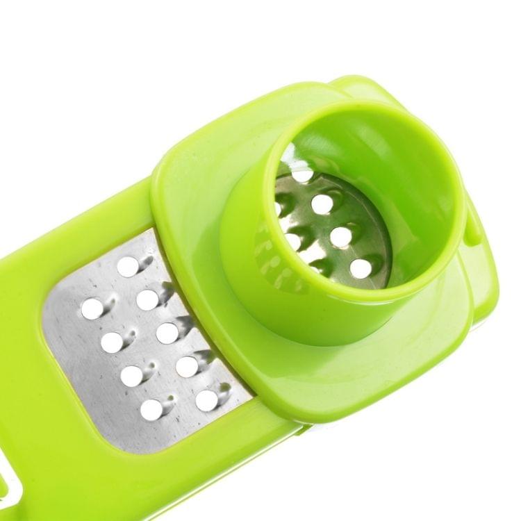 Multi-Functional Garlic Slicer Creative Mini Garlic Grinding Grater Cutter(Green)