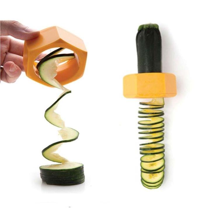 Creative Multi-purpose Vegetable Cutter Screw Cucumber Slicer Peeler Fruit Spiralizer Random color