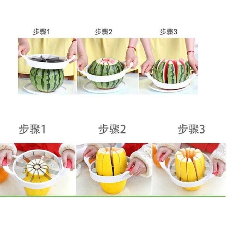 Stainless Steel Fruit Cutter Slicer Kitchen Gadget Tools, Random Color Delivery