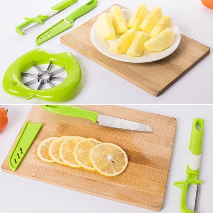 3 in 1 Multi-function Portable Stainless Steel Fruit Knife Cutting Tools Kitchen Kits