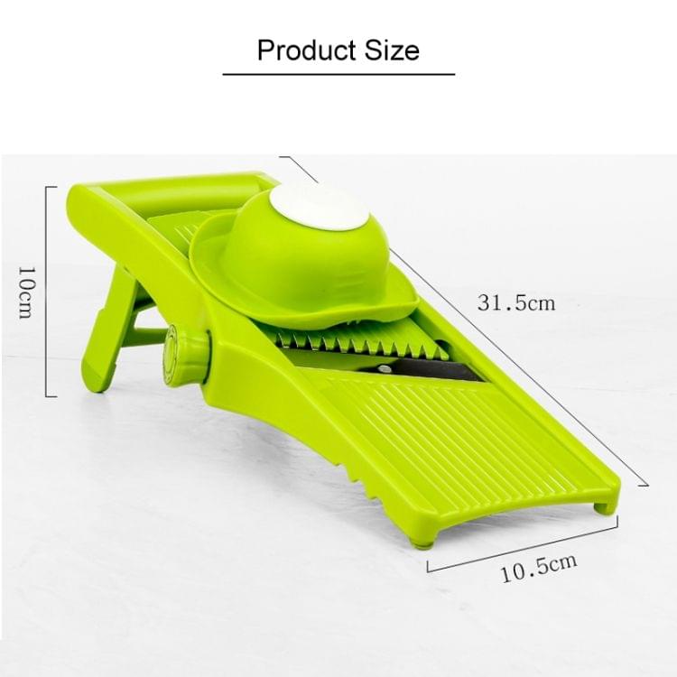 C320 Multifunctional Household Kitchen Vegetables Cutter Potato Grater (Green)