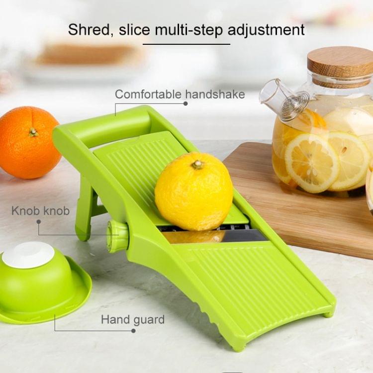 C320 Multifunctional Household Kitchen Vegetables Cutter Potato Grater (Green)
