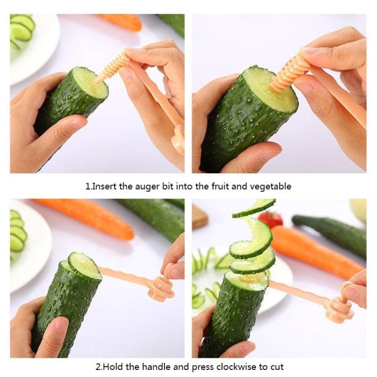 Carrot Spiral Slicer Vegetable Potato Cutter(Green)