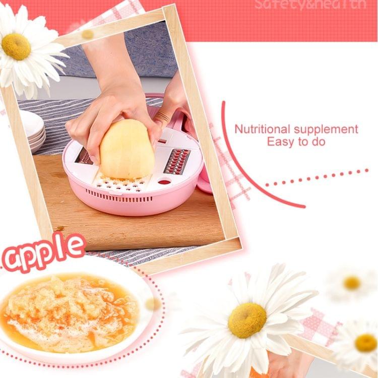 C319 Multifunctional Household Kitchen Vegetables Cutter Potato Grater(Yellow)
