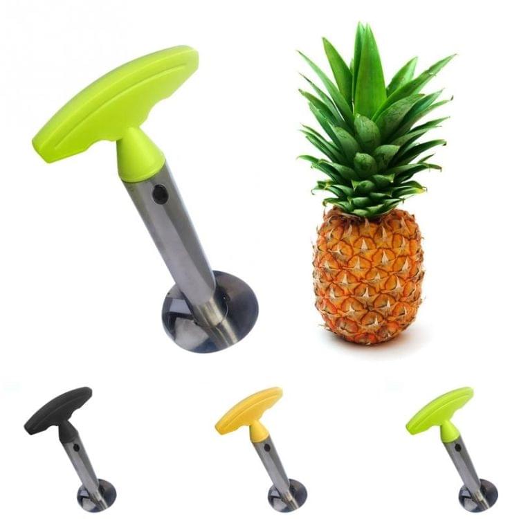 2 PCS Stainless Steel Pineapple Peeler Slicers Fruit Cutter Kitchen Tools(Yellow handle)
