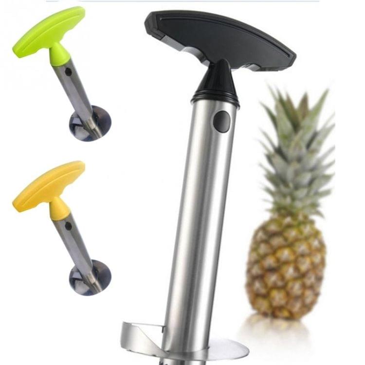 2 PCS Stainless Steel Pineapple Peeler Slicers Fruit Cutter Kitchen Tools(Yellow handle)