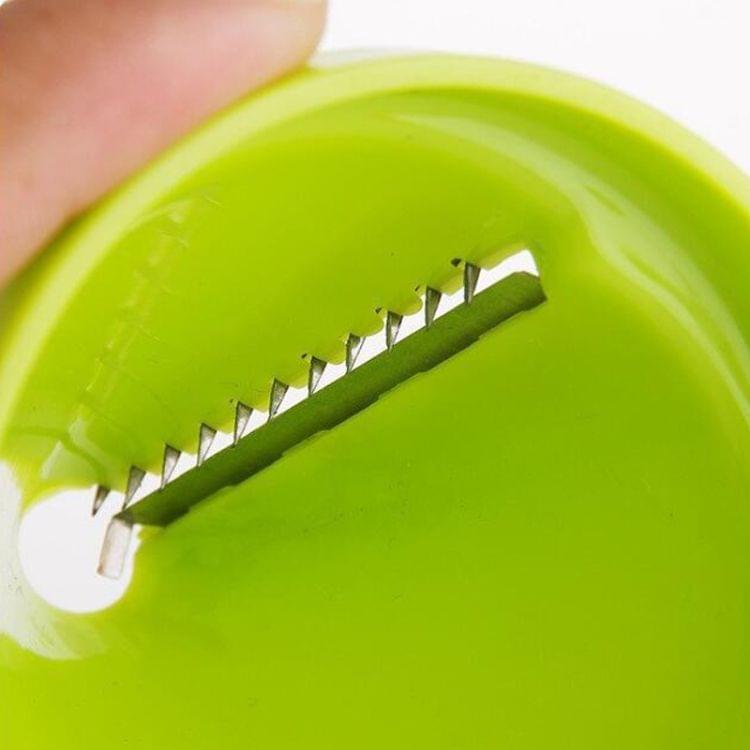 2 PCS 3 in 1 Multifunctional Environmental Friendly Kitchen Utensil Grater Fruit Vegetable Spiral Slicer, Random Color Delivery