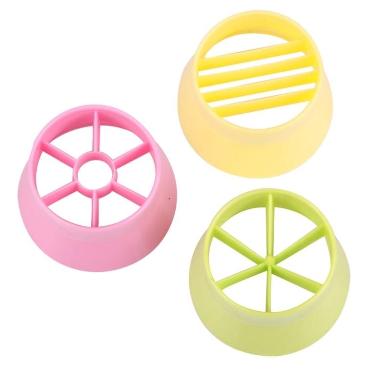 3 PCS Portable Kitchen Cooking Tool Food Fruit Egg Ham Sausage Strawberry Banana Plastic Cutter Slicer