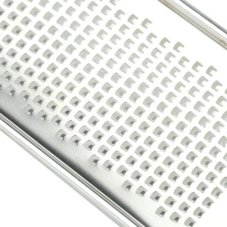 Cheese Grater Stainless Steel Blade Cheese Slicer Lemon Grater Chocolate Scraping Planer with Protective Cover(Red)