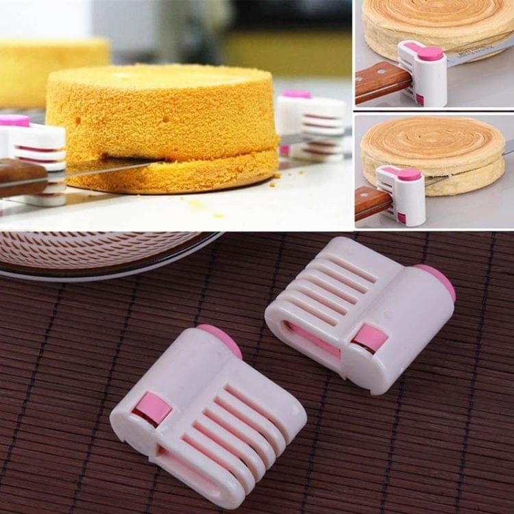 4 PCS DIY Cake Slicers 5 Layers Cake Pie Slicer(Pink)