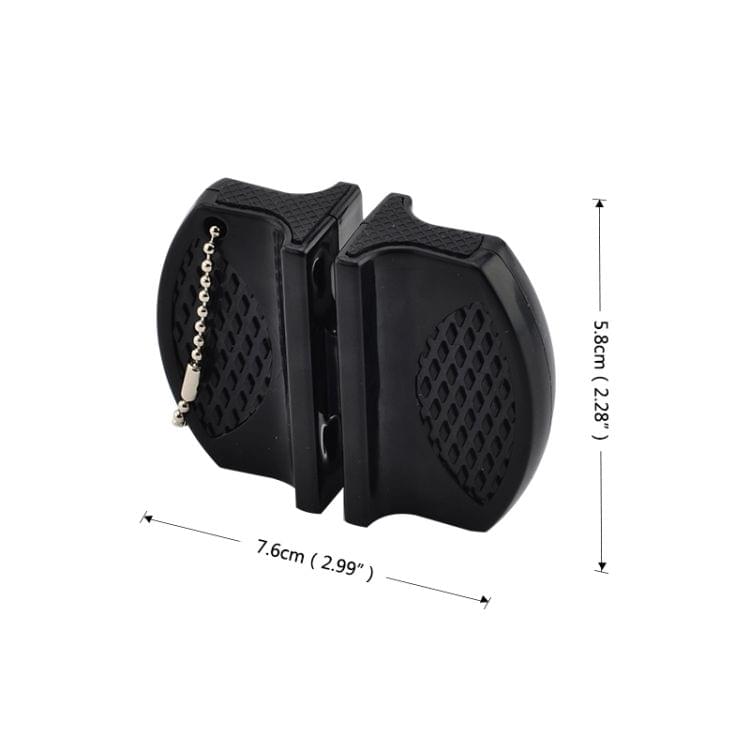 Butterfly Type Portable Mini Kitchen Knife Sharpener Camping Pocket Knife Sharpener(Green )