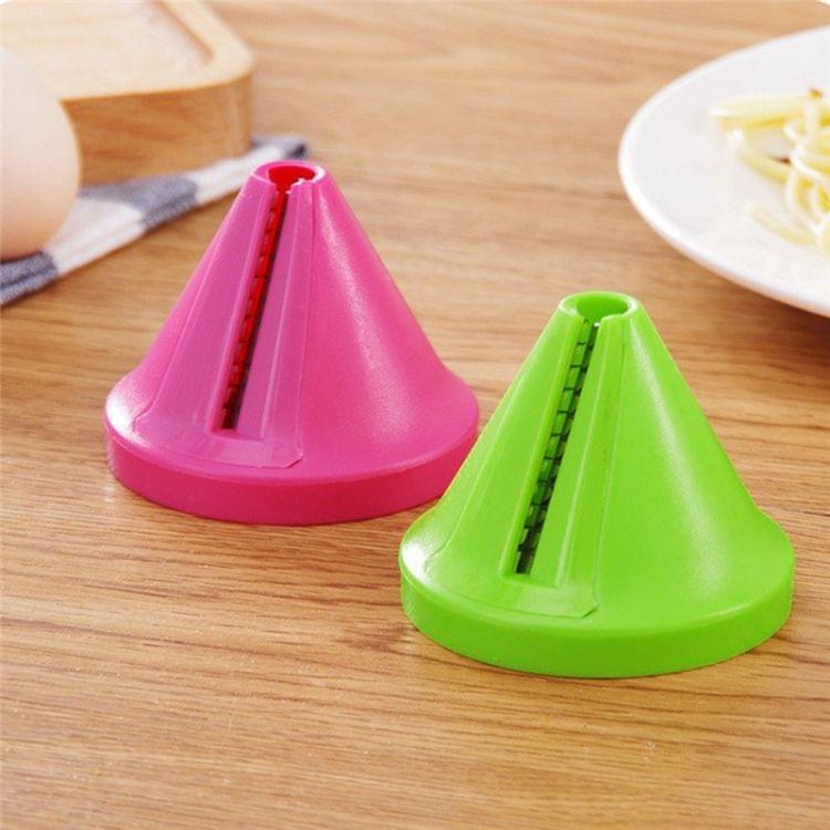 Kitchen Funnel Model Spiral Slicer Vegetable Shred Carrot Cutter(Green)