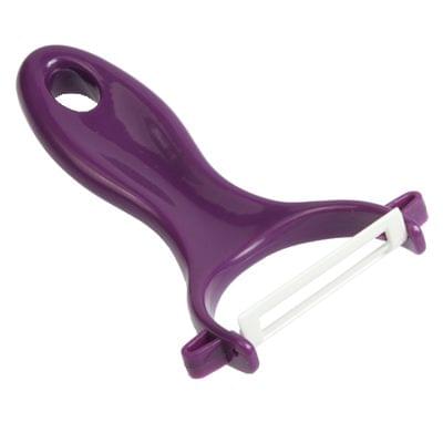 T Shaped Ceramic Skin Peeler with Durable ABS Handle, Randow Color Delivery