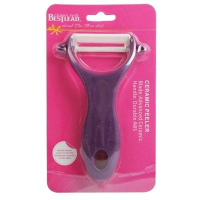 T Shaped Ceramic Skin Peeler with Durable ABS Handle, Randow Color Delivery