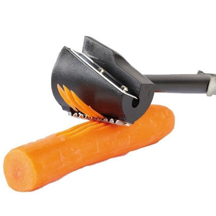 Plastic Vegetable Cutter Spiral Slicer Peeler Fruits Device Kitchen Gadget(Orange)