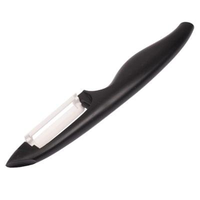 Kitchen One Font Piece Cutter Skin Peeler Stainless Steel Fruit Cut Saw Blade Peel Knife with Durable ABS Handle, Random Color Delivery
