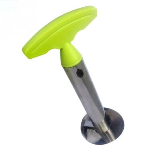 2 PCS Stainless Steel Pineapple Peeler Slicers Fruit Cutter Kitchen Tools(Fruit Green handle)
