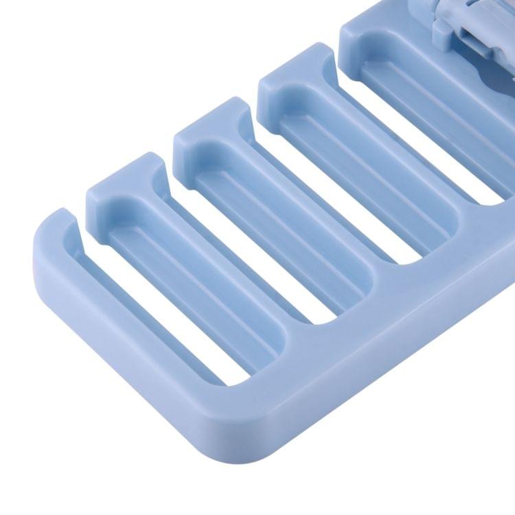 2 PCS Multi-function Tie Rack Belt Scarf Hanger Holder Closet(Blue)
