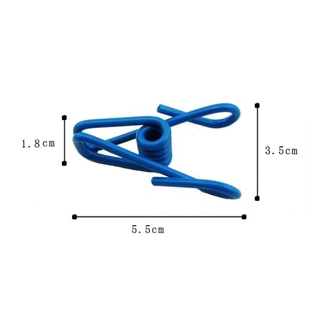 Outdoor Travel Home Adjustable Laundry Clothes Line Washing Drying Line Hanger with 12 Clips for Shawl Socks Underwear