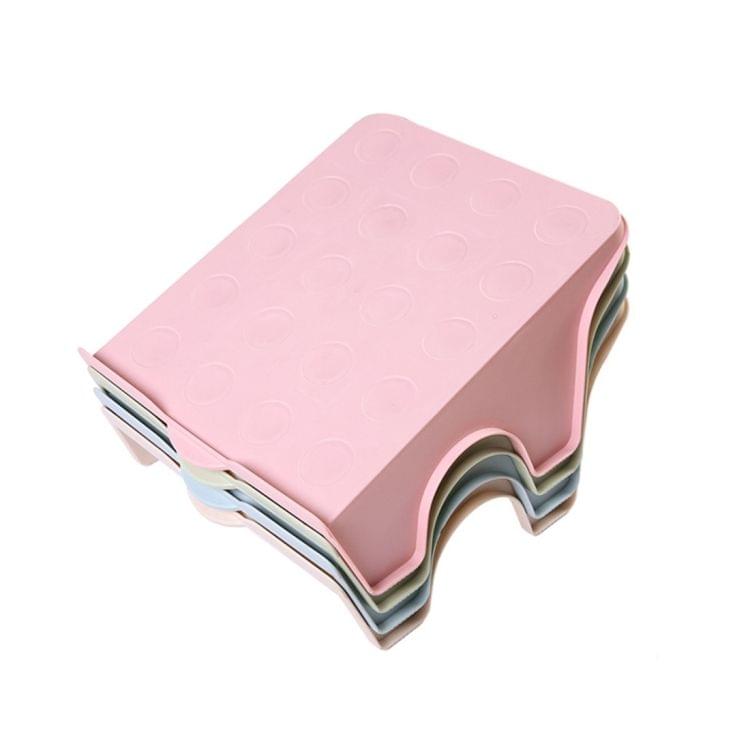 2 PCS Creative Plastic Double Shoe shelves, Size: 25.5 * 20.7cm(Green)