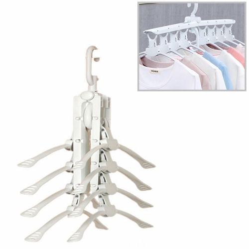 Multi-function Rotating Rack Foldable Hanger Holder Plastic Type Storage Home Organization Tool