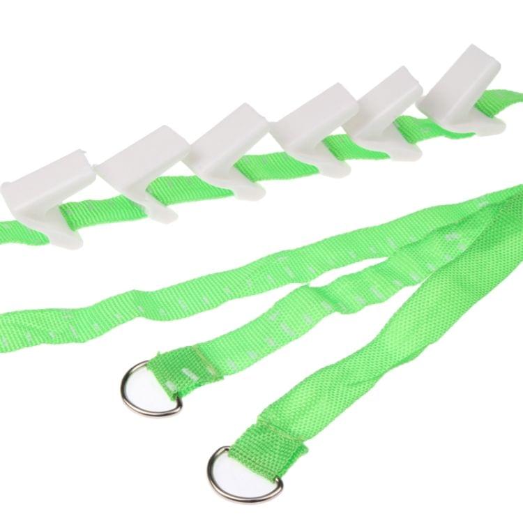 Adjustable Door Back Hook Belt with Scale (Green)