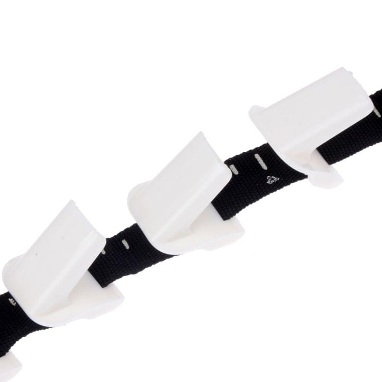 Adjustable Door Back Hook Belt with Scale (Black)