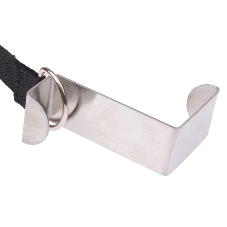Adjustable Door Back Hook Belt with Scale (Black)