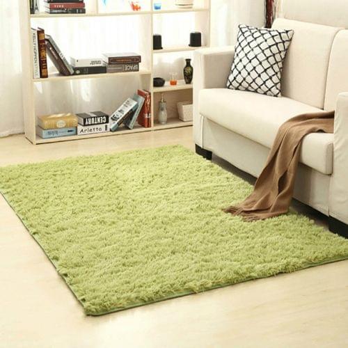 Shaggy Carpet for Living Room Home Warm Plush Floor Rugs fluffy Mats Kids Room Faux Fur Area Rug, Size:80x200cm(Grass Green)