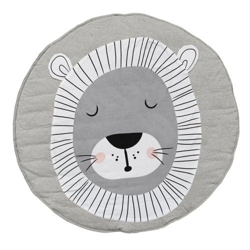 Baby Infant Play Mats Kids Crawling Carpet Floor Rug Baby Bedding Rabbit Blanket Cotton Game Pad Children Room Decor(Lion)