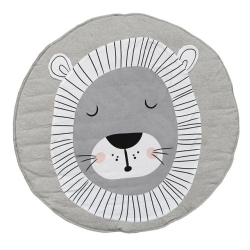 Baby Infant Play Mats Kids Crawling Carpet Floor Rug Baby Bedding Rabbit Blanket Cotton Game Pad Children Room Decor(Lion)