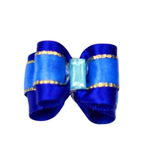 10 PCS Pet Jewelry Modelling Flower Hairpin / Pet Elastic Hairpin for Long Haired Diminutive Pet(Blue)