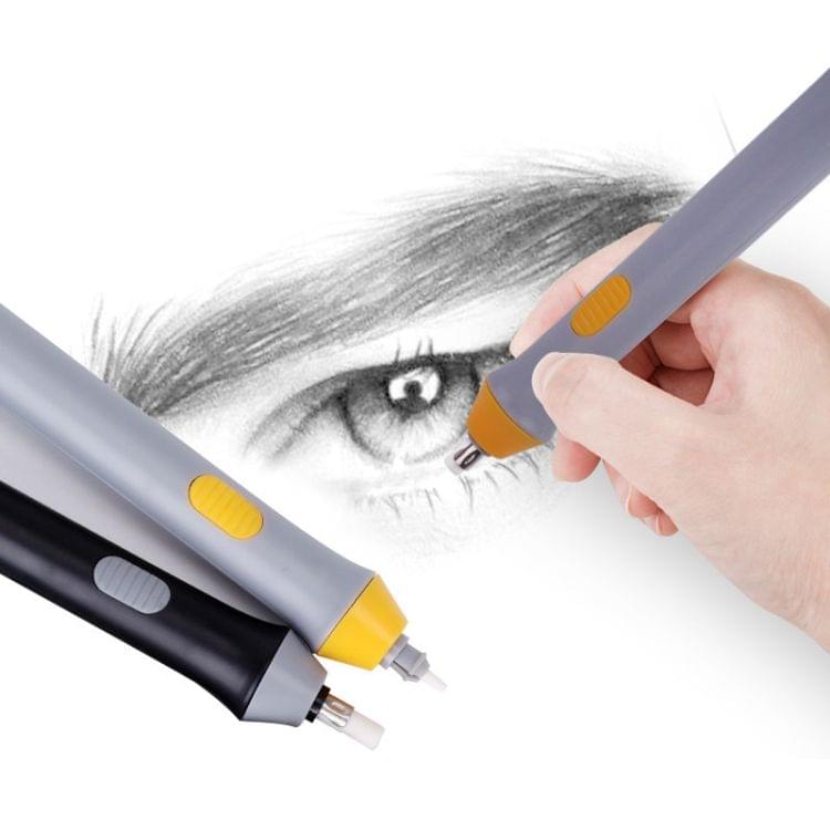 TC8302 Sketch Drawing Automatic Pencil Electric Eraser Art Supplies Student Stationery(Light Grey)