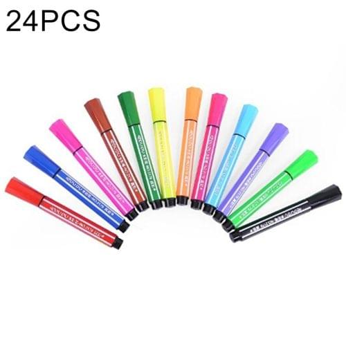 24 PCS / (2 Set) 12 Colors Cartoon Watercolor Pen Children Painting Pen