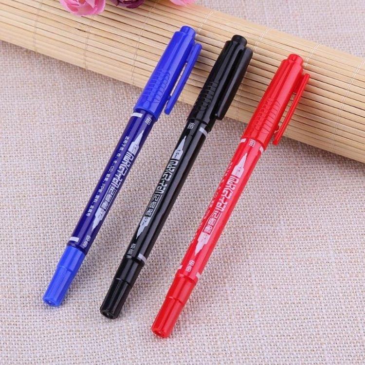 10 PCS Quick-Drying Permanent Painting Marker Pen DIY Kids Art Drawing Oil Pen(Red)