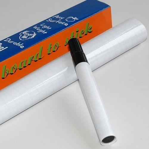 PVC Wall Whiteboard with Free Marker Pen Size: 45x200cm