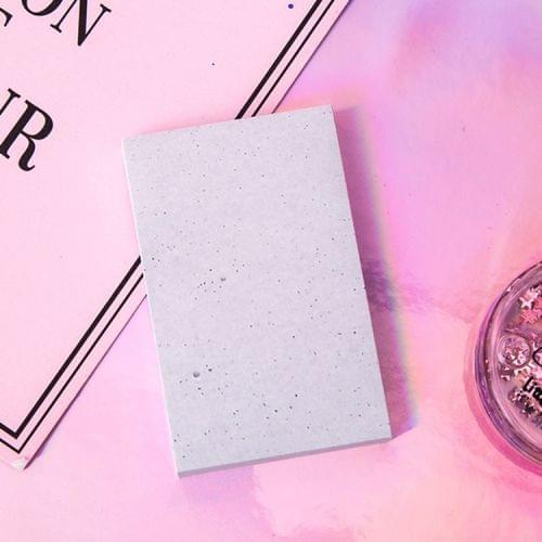 3 PCS Marble Color Notepad Self Adhesive Memo Pad Sticky Notes Bookmark School Office Supply(Cement ash small)