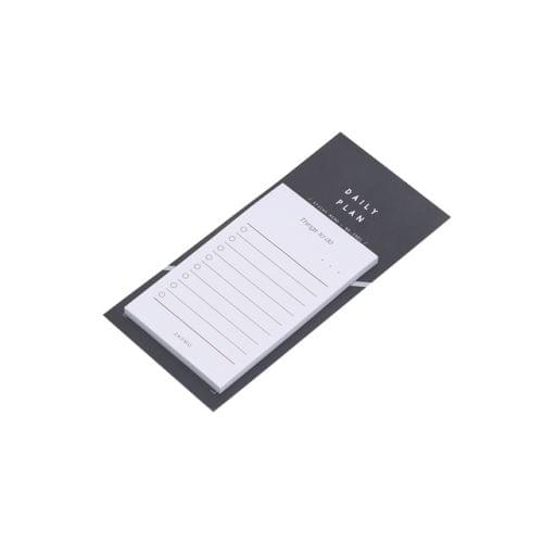 Daily Plan To Do List Weekly Monthly Memo Notepad Protable Notebook Travel Book Journal Stationery Gift(Black)