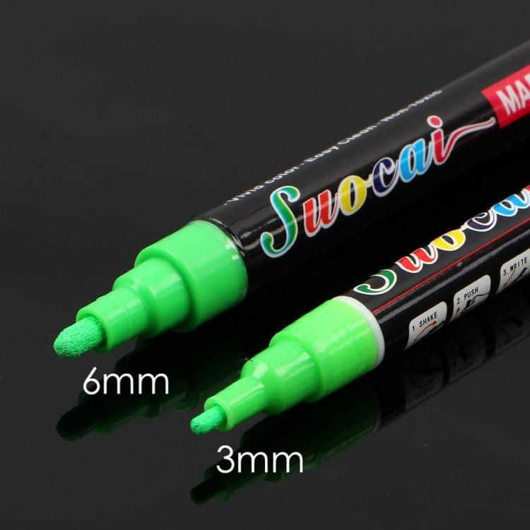 Highlighter Chalk Marker Pens For School Art Painting Pen(White 3mm)