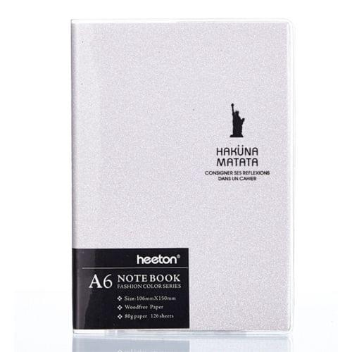 Creative Simple Design Colorful Fashion Gum Cover A6 Diary Notebook (White)