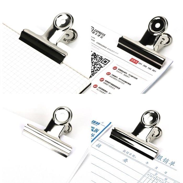 100PCS 22mm Silver Metal Stainless Steel Round Clip Notes Letter Paper Clip Office Bind Clip