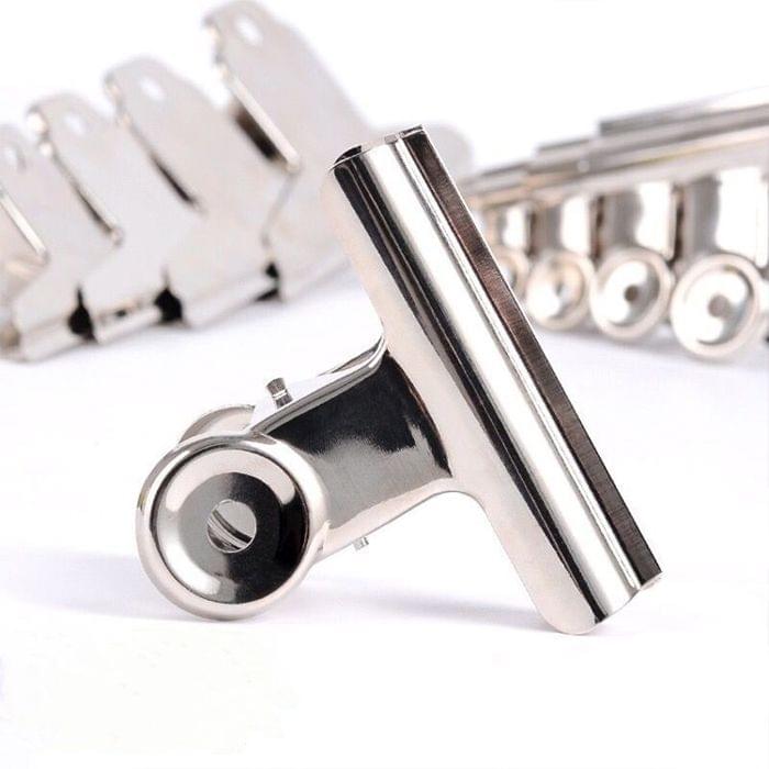 100PCS 22mm Silver Metal Stainless Steel Round Clip Notes Letter Paper Clip Office Bind Clip