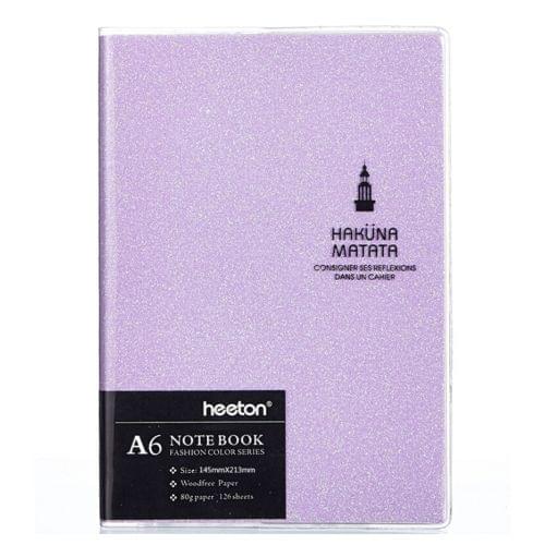Creative Simple Design Colorful Fashion Gum Cover A6 Diary Notebook (Purple)